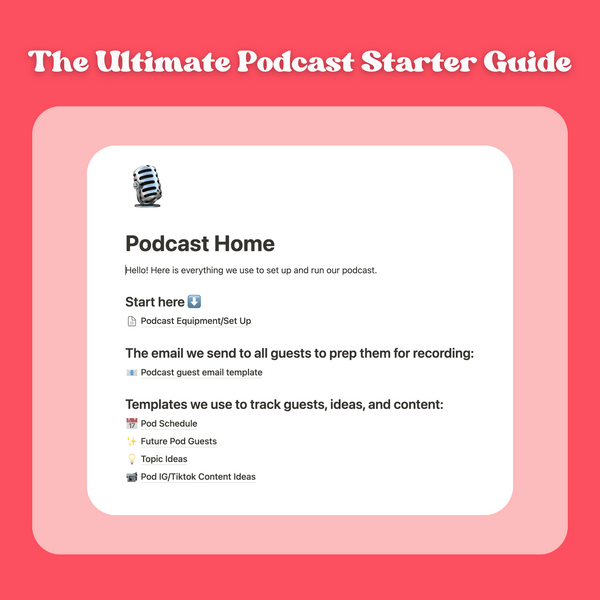 The Ultimate Podcast Starter Guide