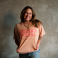 NAKED PEACH LOGO CROPPED TEE