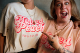 NAKED PEACH LOGO CROPPED TEE